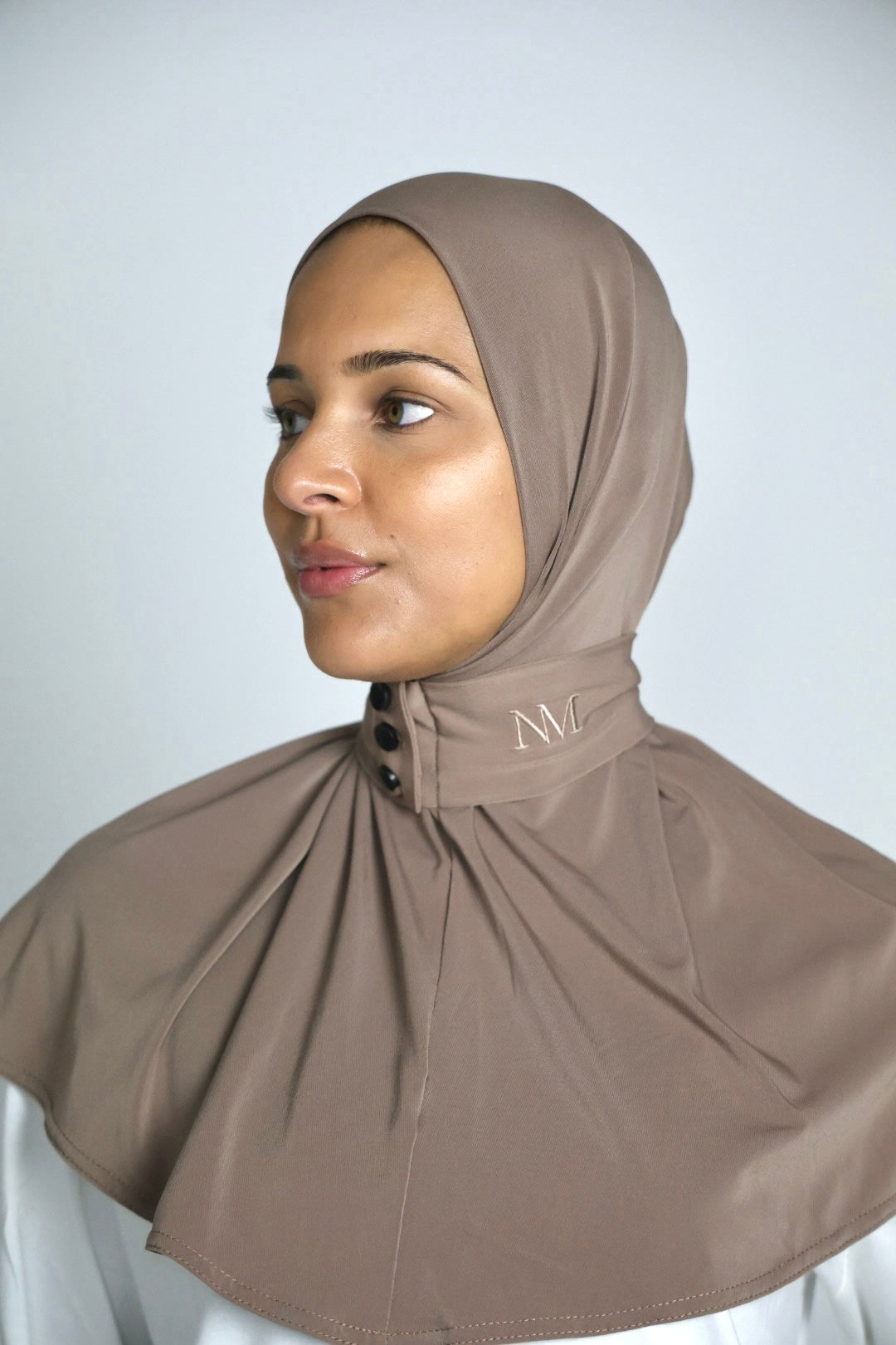 Silk taupe - Front Button